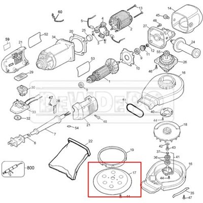 151416-01 Dewalt DW443 Zımpara Taban