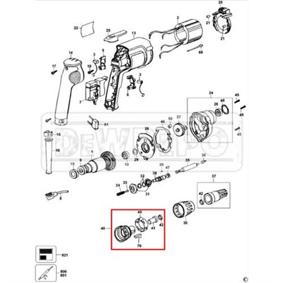 176632-00 Dewalt DW274 Tornavida Kavrama