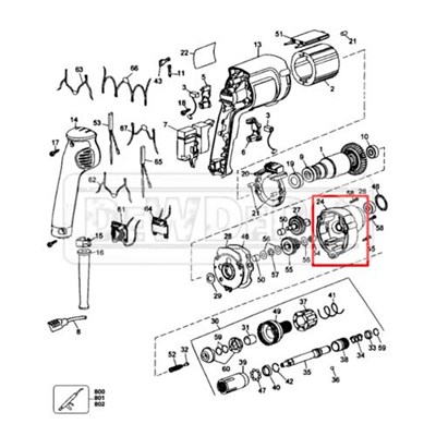 176706-00SV Dewalt DW268K Dişli Kutusu