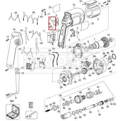 176949-00 Dewalt DW236 Kömürü