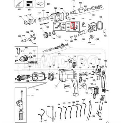 327104-00 Dewalt DW566 Vites Kolu