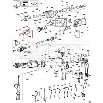 487067-00 Dewalt Tipi DW566 Piston Kılıf