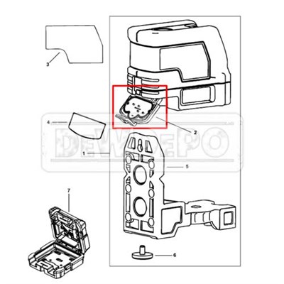 5140142-55 Dewalt DW0822 Batarya Muhafazası