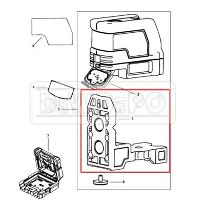 5140142-58 Dewalt DW0822 Bağlantı Aparatı