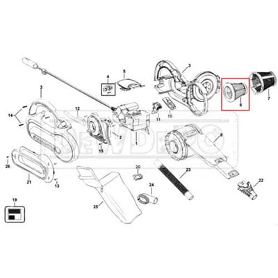 5147239-00 Black+Decker PAV1205 Filtre