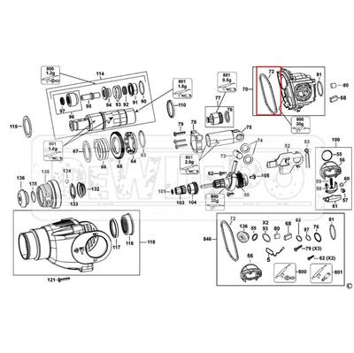578229-00 Dewalt D25124 Conta