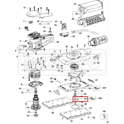 596324-00 Dewalt D26421 Eksantrik