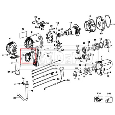 616849-00 Dewalt DW294 Şalter
