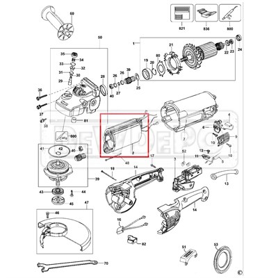 617004-06 Dewalt D28413 Yastık