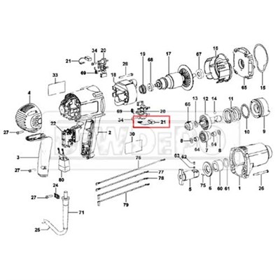 617848-03 Dewalt D21510 Kömür