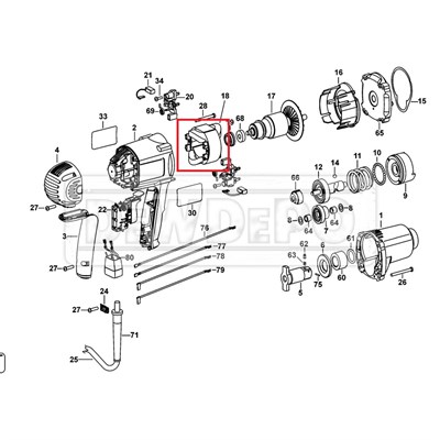 617862-01SV Dewalt DW294 Yastık