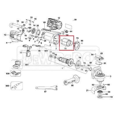 627125-04 Dewalt D28136 Yastık