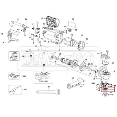 633257-00SV Dewalt D28111 İç Somun