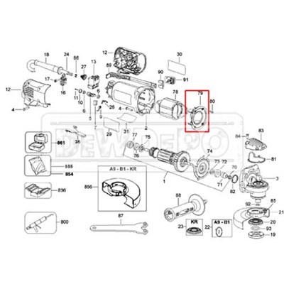 650997-00 Dewalt D28113 TYPE 2 Tozluk