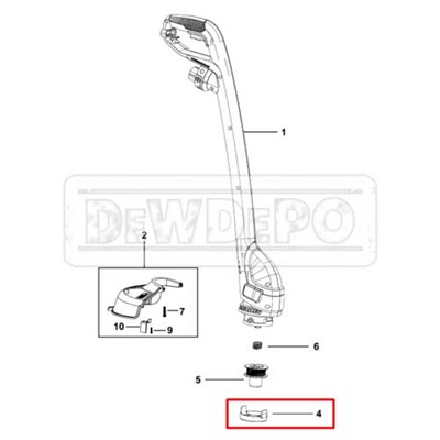 682378-02 Black+Decker GL310 Misina Kapağı