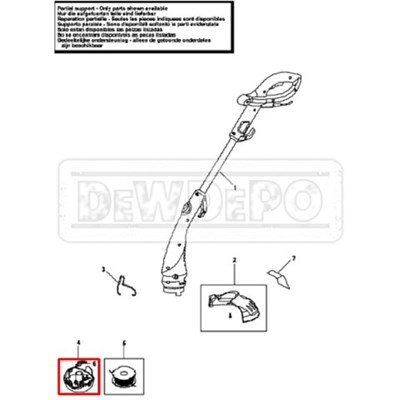 90511610 Black+Decker GL655 Misina Kapağı