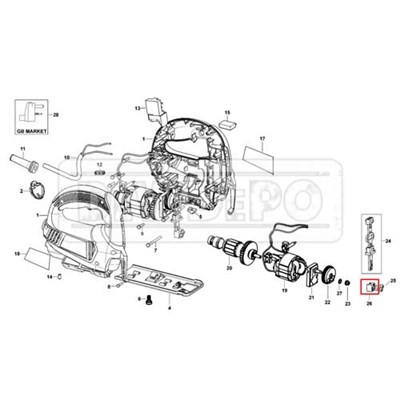 90515265 Black+Decker KS500 Bıçak Tutucu