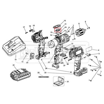 90572092-03 Stanley STDC18LHBK Kumanda