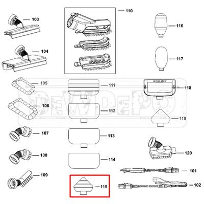 90586861 Black+Decker BHSM168 Üçgen Mikrofiber Bez