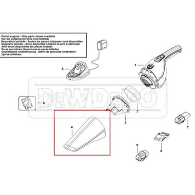 90592130-09 Black+Decker WDB115WA Gövde