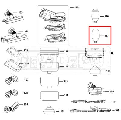 90639613 Black+Decker BHSM1615 Velcro Bez