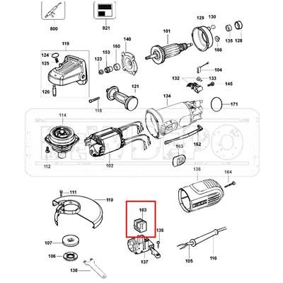 945614-00 Dewalt D28129 Şalter