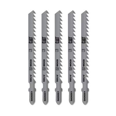 CAT DA06001 5 Parça Profesyonel Ahşap Hızlı/Kaba Kesim Dekupaj Testere Bıçağı, Ucu
