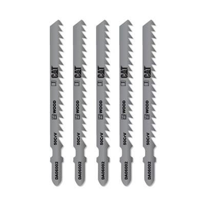 CAT DA06002 5 Parça Profesyonel Ahşap Hızlı/Kaba Kesim Dekupaj Testere Bıçağı, Ucu