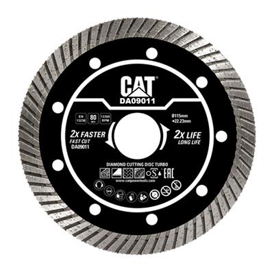 CAT DA09011 115mm Profesyonel Beton, Tuğla, Parke Taşı Elmas Kesme Diski (Turbo Kanallı Kenar)