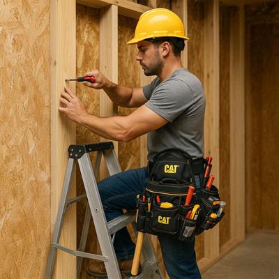 CAT DA980569 Kemerli Askı Kancalı Ağır Hizmet Bel Alet Çantası