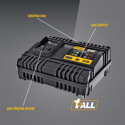 CAT DXC15 18Volt Li-ion ONE FOR ALL Profesyonel Hızlı Akü Şarj Cihazı