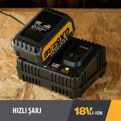 CAT DXC152 18Volt Li-ion ONE FOR ALL Profesyonel İkili Hızlı Akü Şarj Cihazı