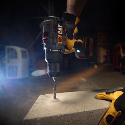 CAT DXK201 18Volt/2.0Ah Li-ion Çift Akülü Kömürsüz Profesyonel Şarjlı Darbeli Matkap + DX7030 + DA01903 Kombo Set