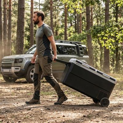 ICECO MCD75D 12/24Volt 75 Litre Kompresörlü Çift Bölmeli Tekerlekli Outdoor Oto Buzdolabı/Dondurucu