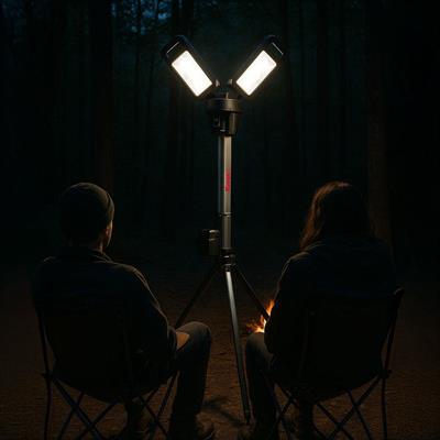 Kress KUF09.9 20Volt 2000/4500 Lümen Profesyonel Kule Tipi Teleskopik Katlanabilir LED Projektör (Akü Dahil Değildir)