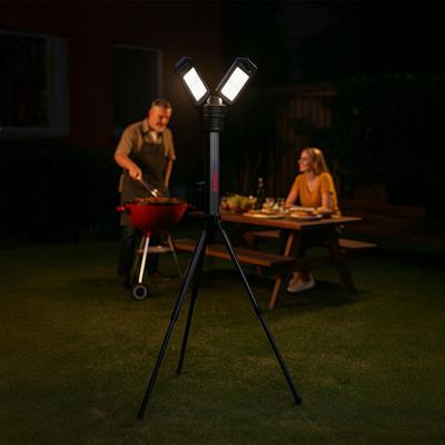 Kress KUF09.9 20Volt 2000/4500 Lümen Profesyonel Kule Tipi Teleskopik Katlanabilir LED Projektör (Akü Dahil Değildir)