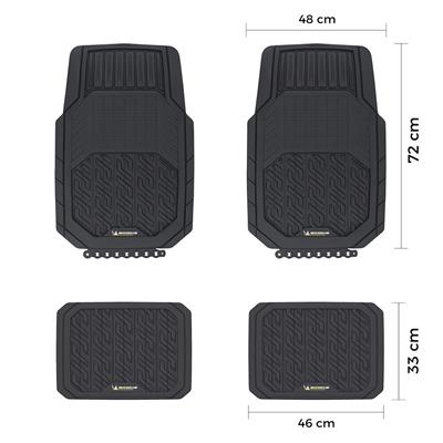 Michelin MC34587 Tüm Araçlara Uyumlu 4 Parça Üniversal 3D Havuzlu Oto Paspas