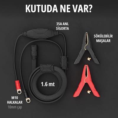 NOCO GPA002 GENIUSPRO25 İçin Maşalı Akü Bağlantı Kablosu