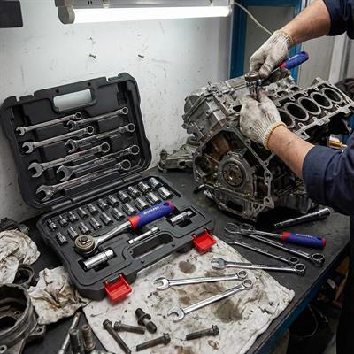 WORKPRO WP202528 3/8’’ Metrik/İnç 32 Parça Cr-V Profesyonel Lokma ve Kombine Anahtar Takımı