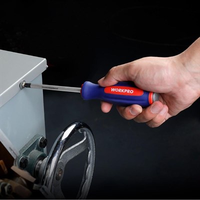 WORKPRO WP202533 1/4’ 3/8’’ 1/2’ 123 Parça Cr-V Metrik Ağır Hizmet Lokma ve Kombine Anahtar Takımı