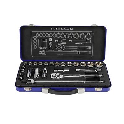 WORKPRO WP202564 1/2’ Cr-V 24 Parça Metrik Ağır Hizmet Lokma Takımı