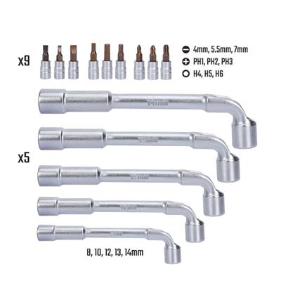WORKPRO WP204003 26 Parça Cr-V Profesyonel Motosiklet Tamir Alet Seti