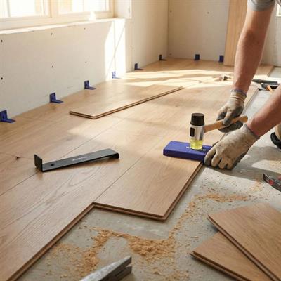 WORKPRO WP204302 33 Parça Laminant/Parke Ahşap Zemin Döşeme Montaj Seti