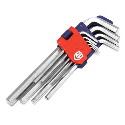 WORKPRO WP222004 9 Parça CR-V Uzun Boy Metrik Profesyonel Allen Anahtar Takımı