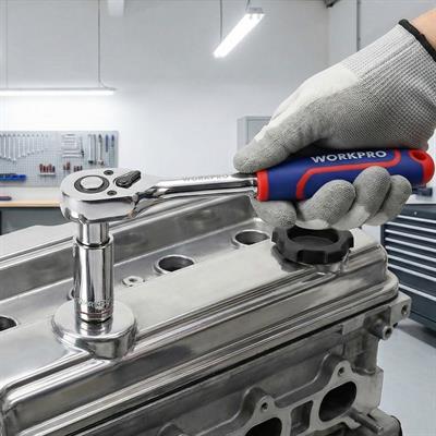 WORKPRO WP271008 3/8’’ Cr-V Profesyonel Cırcır Lokma Kolu