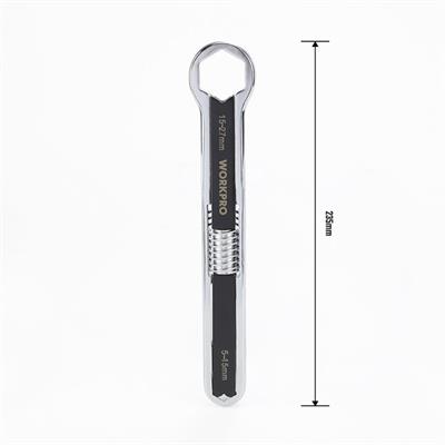 WORKPRO WP272016 5/27mm CR-V Üniversal Ayarlanabilir Çift Başlı Anahtar