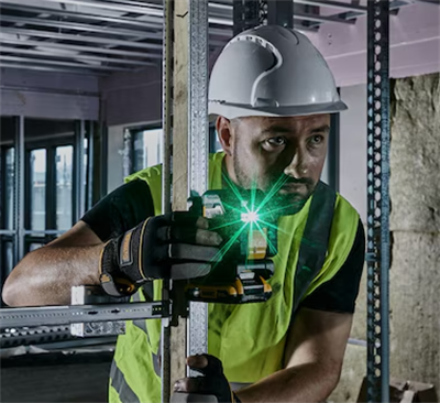 Dewalt DCLE34021N Yeşil Çapraz Çizgi Lazer 18v