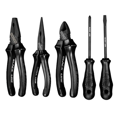 İzeltaş Black Line Pense Tornavida Seti 5 Parça