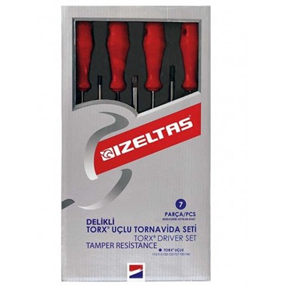 İzeltaş Delikli Torx Uçlu Tornavida Seti