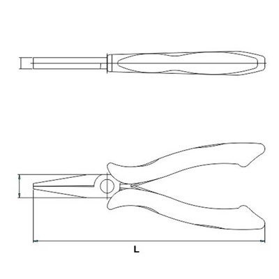 İzeltaş Elektronikçi Düz Uçlu Uzun Kargaburun 150mm
